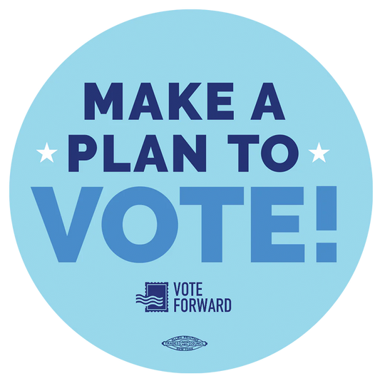 Make A Plan to VOTE! Sticker