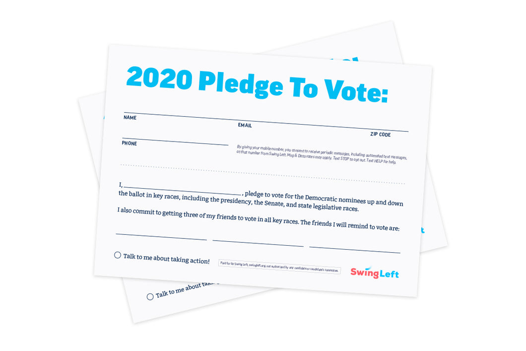 2020 College Pledge To Vote Cards | Pack of 50